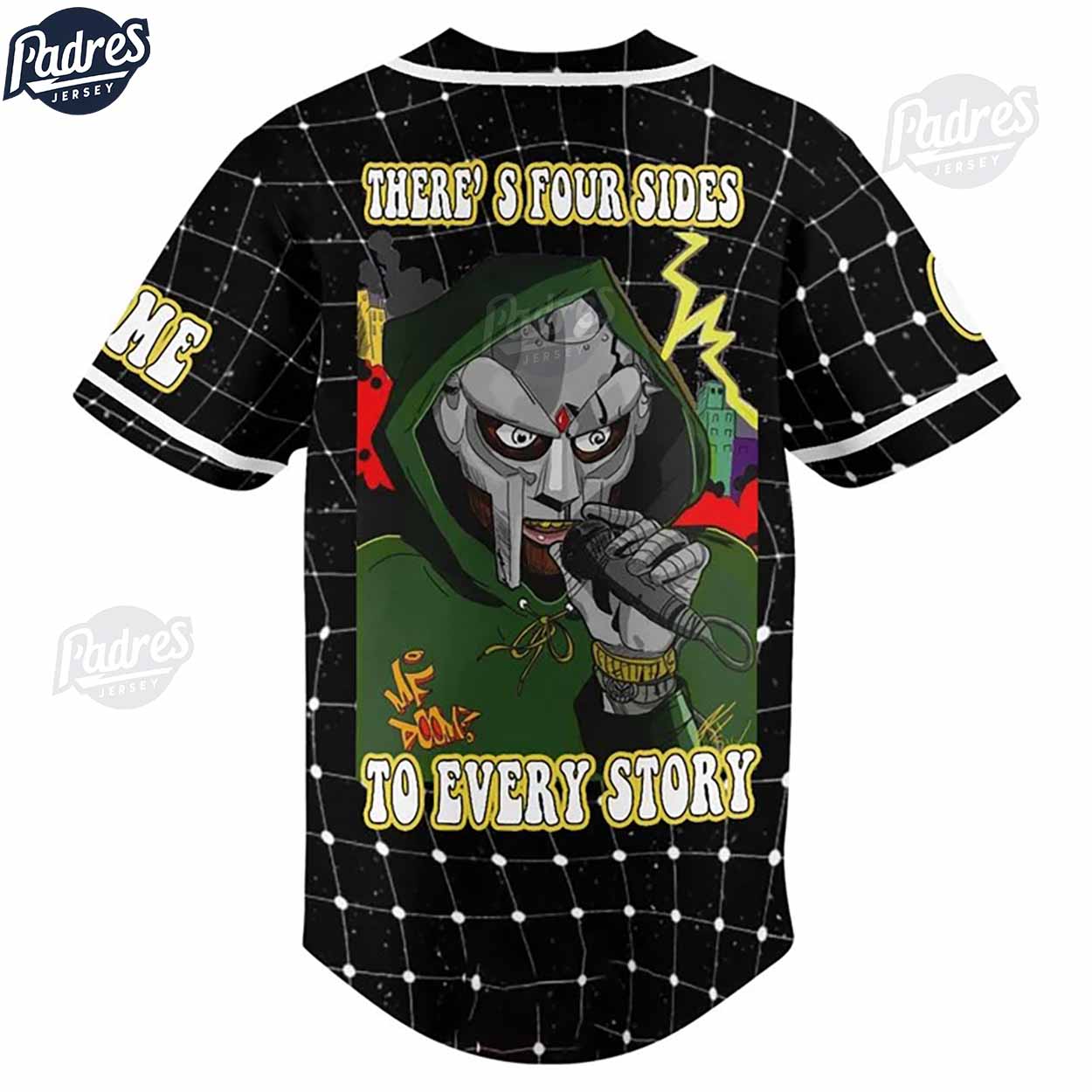 Custom MF Doom Baseball Jersey Style - Padres Jersey Oasis: Elevate Your Baseball Style Game