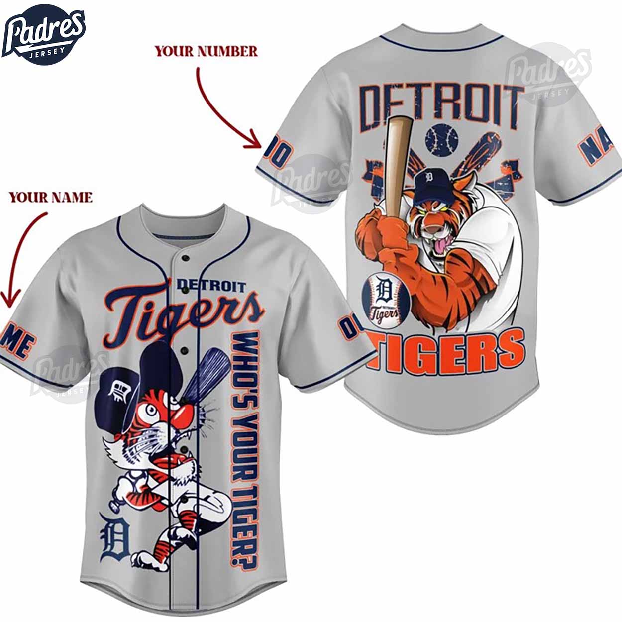 Custom MLB Detroit Tiger Baseball Jersey Style - Padres Jersey Oasis: Elevate Your Baseball Style Game