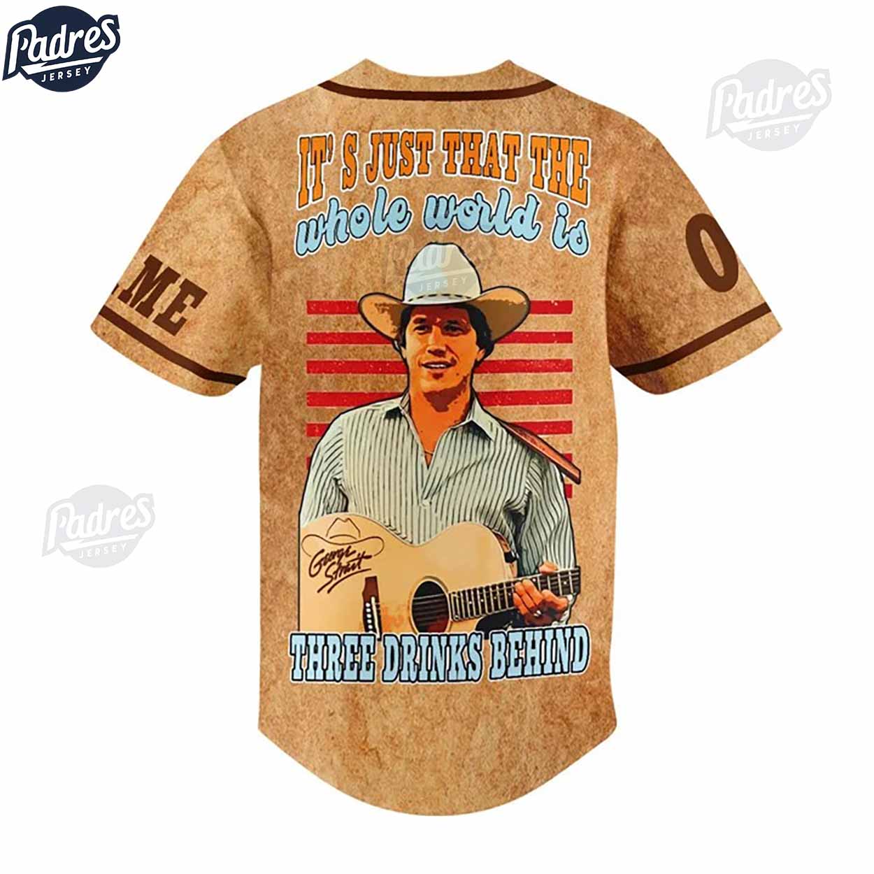 Custom Music George Strait Baseball Jersey Style - Padres Jersey Oasis: Elevate Your Baseball Style Game