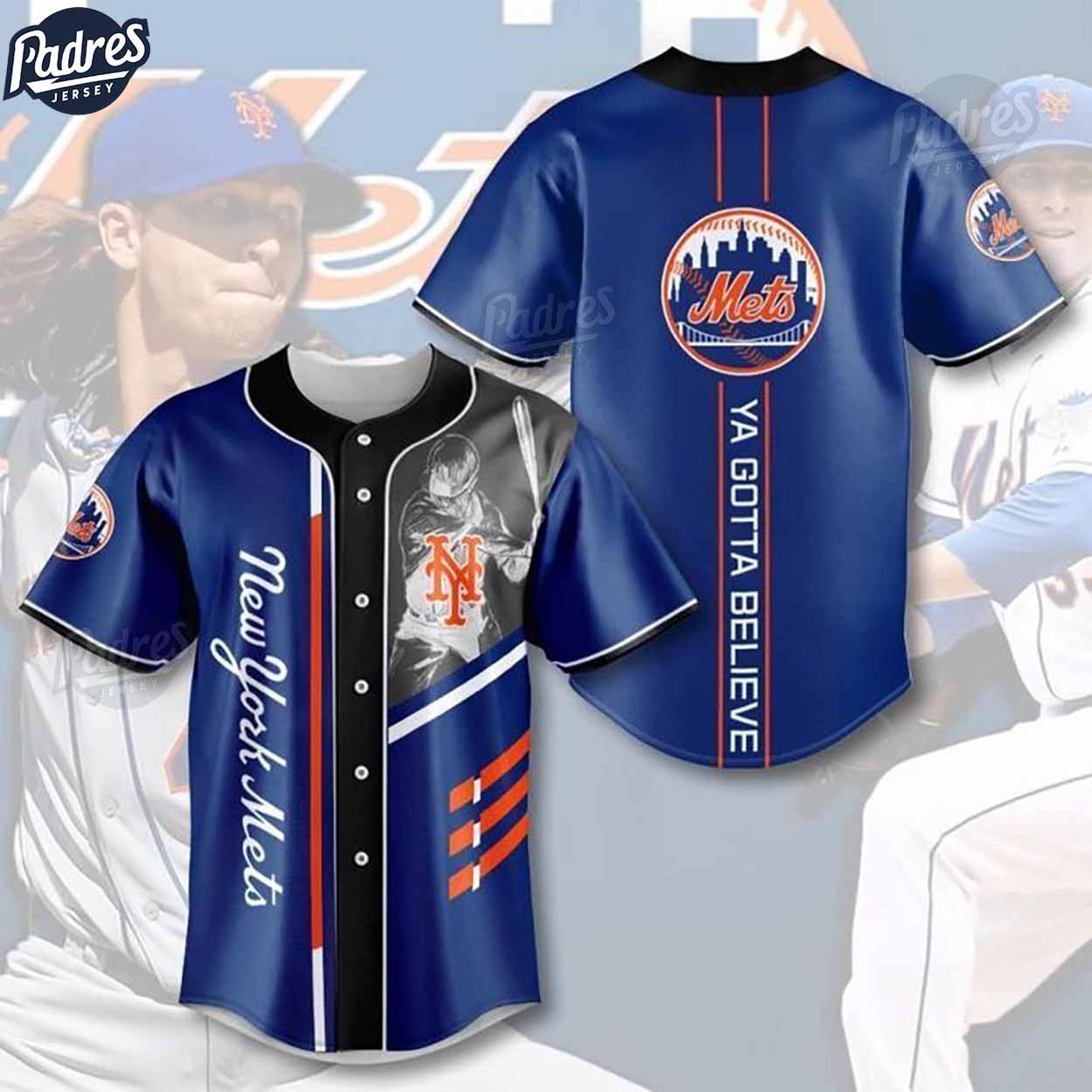 Custom New York Mets Logo Baseball Jersey - Padres Jersey Oasis: Elevate Your Baseball Style Game