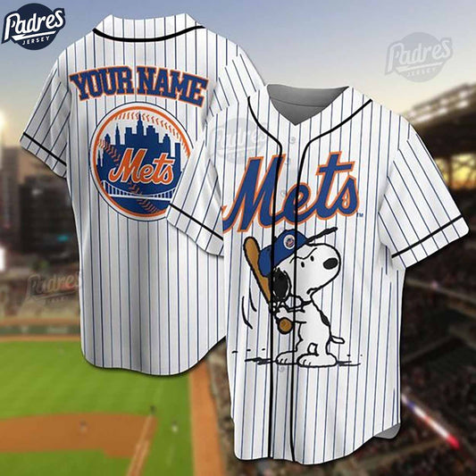 Custom New York Mets Snoopy Baseball Jersey - Padres Jersey Oasis: Elevate Your Baseball Style Game