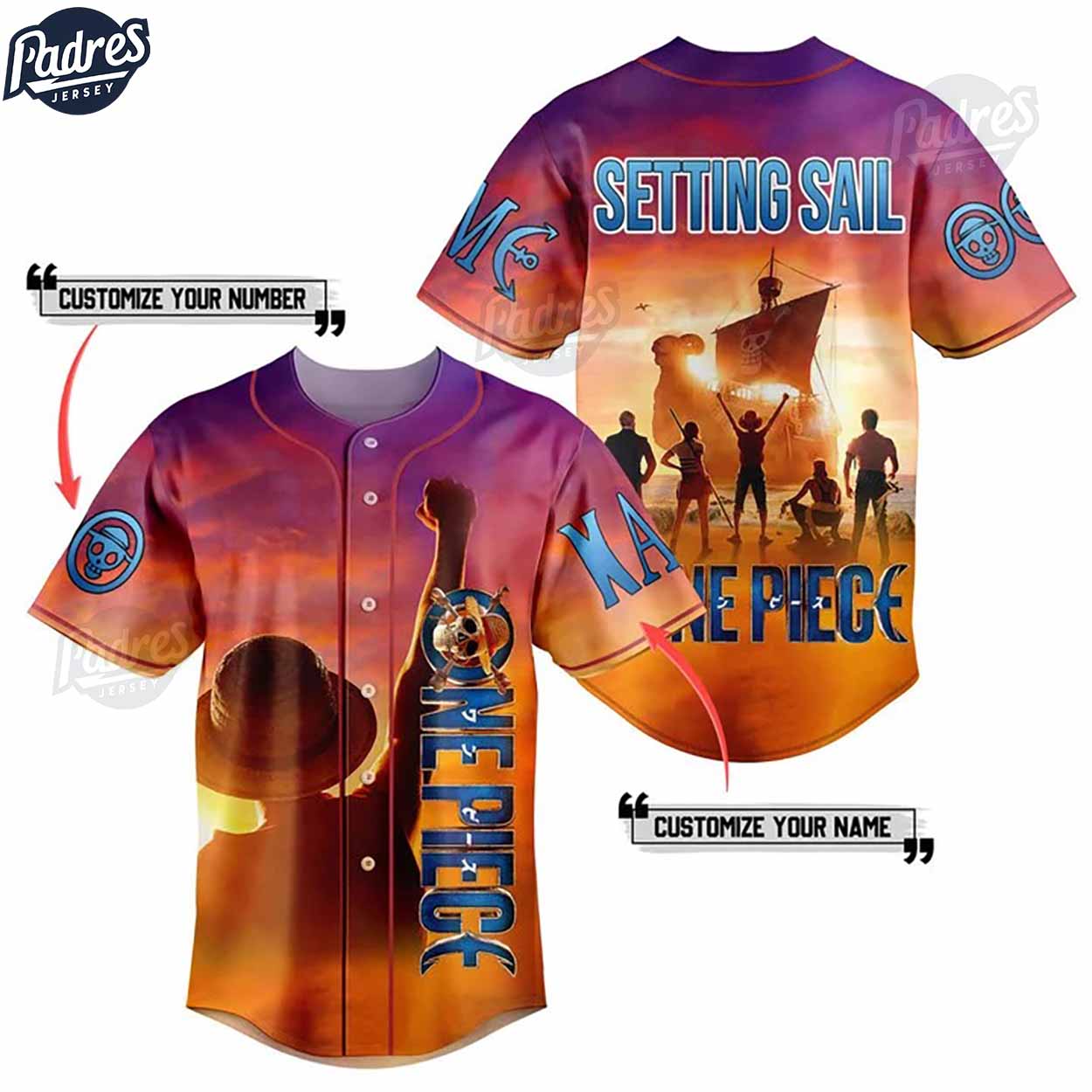 Custom One Piece Setting Sail Baseball Jersey - Padres Jersey Oasis: Elevate Your Baseball Style Game