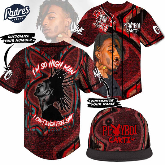 Custom PLAYBOI CARTI Baseball Jersey - Padres Jersey Oasis: Elevate Your Baseball Style Game