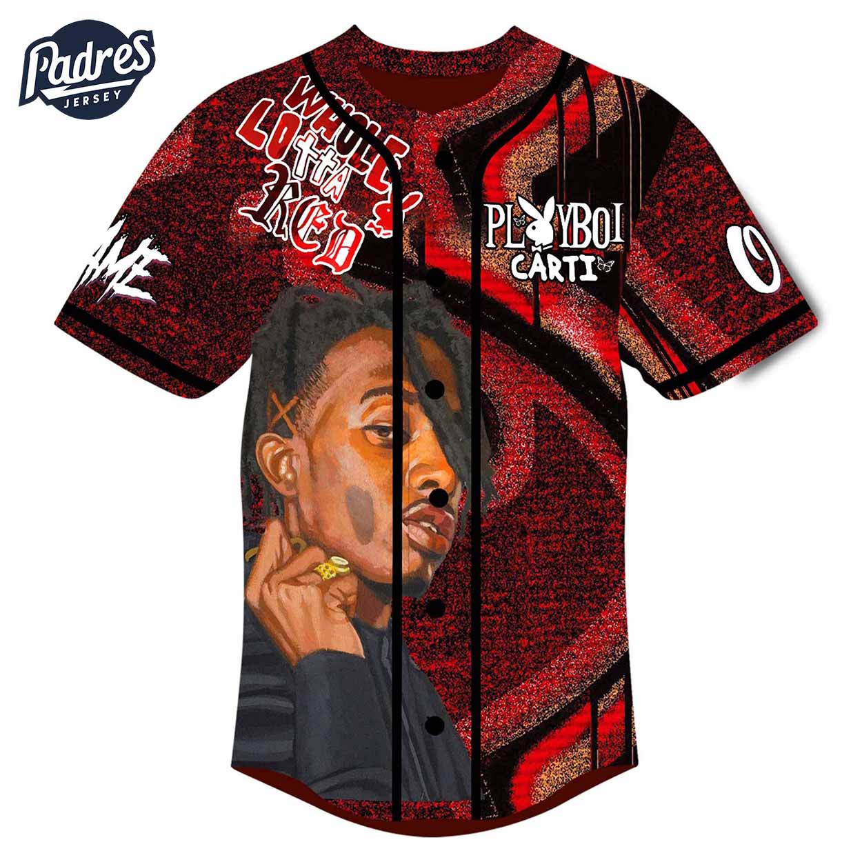 Custom PLAYBOI CARTI Baseball Jersey - Padres Jersey Oasis: Elevate Your Baseball Style Game