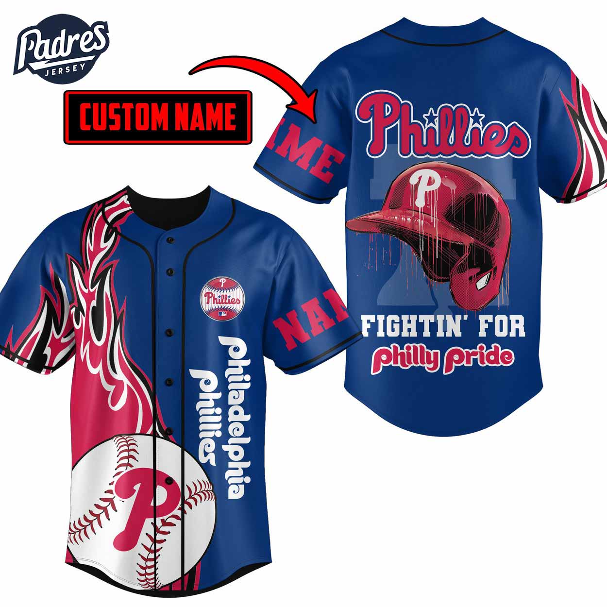 Custom Philadelphia Phillies Helmet Baseball Jersey - Padres Jersey Oasis: Elevate Your Baseball Style Game
