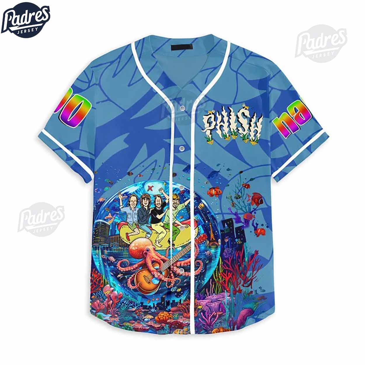 Custom Phish Aquarium Baseball Jersey - Padres Jersey Oasis: Elevate Your Baseball Style Game