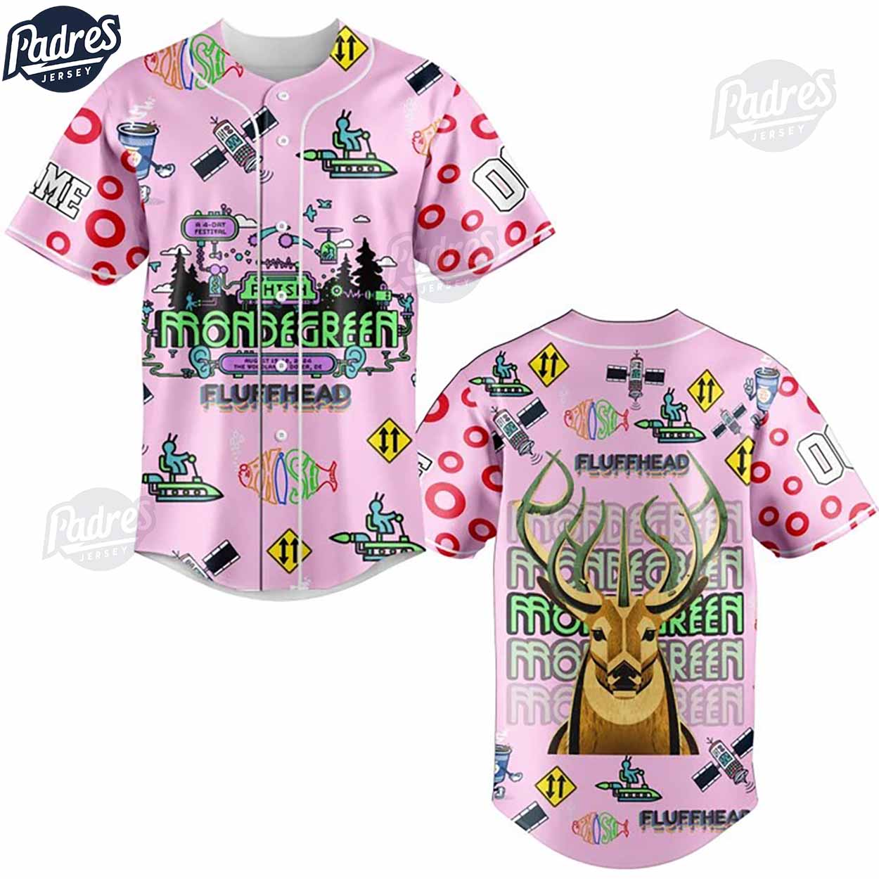 Custom Phish Fluffhead Baseball Jersey - Padres Jersey Oasis: Elevate Your Baseball Style Game