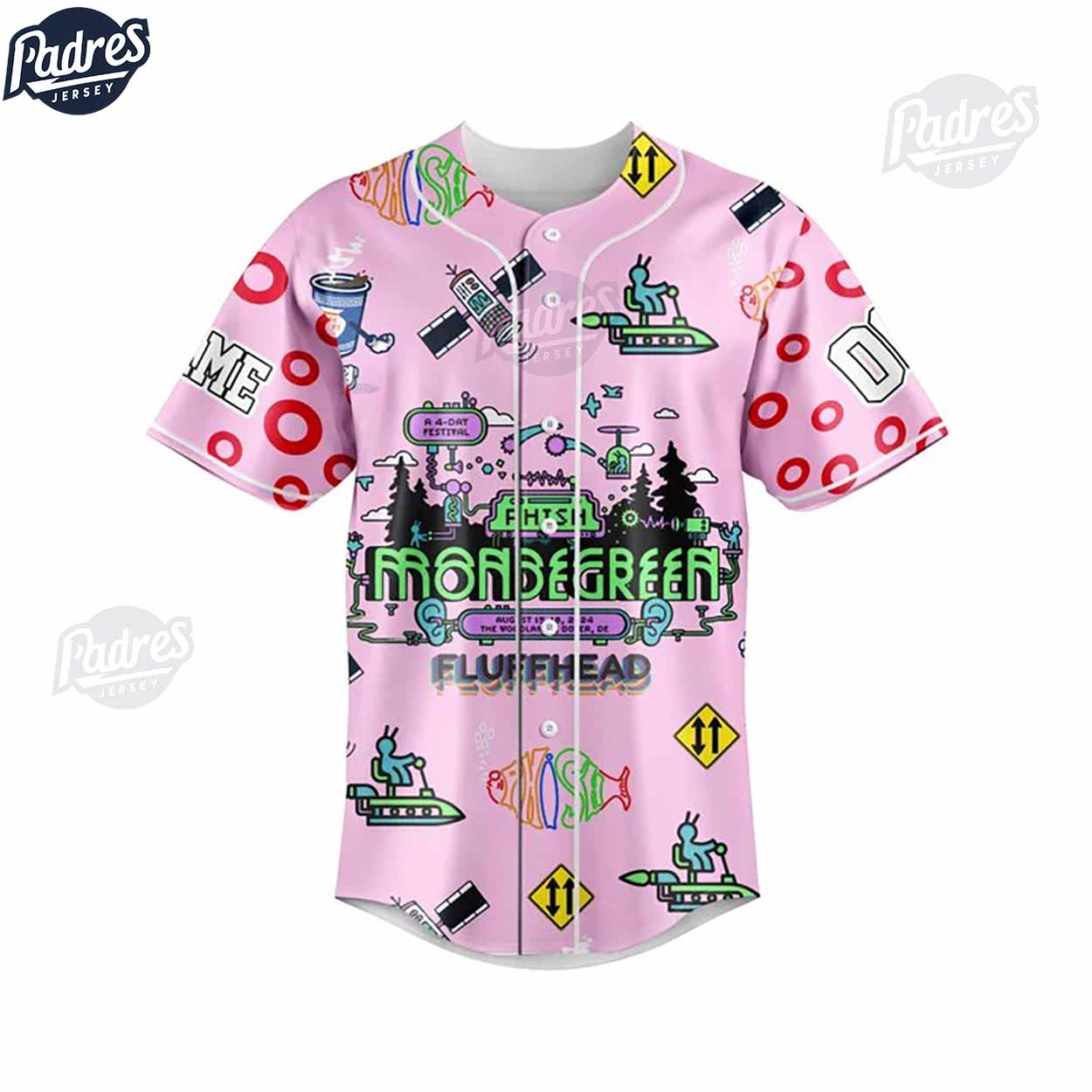Custom Phish Fluffhead Baseball Jersey - Padres Jersey Oasis: Elevate Your Baseball Style Game