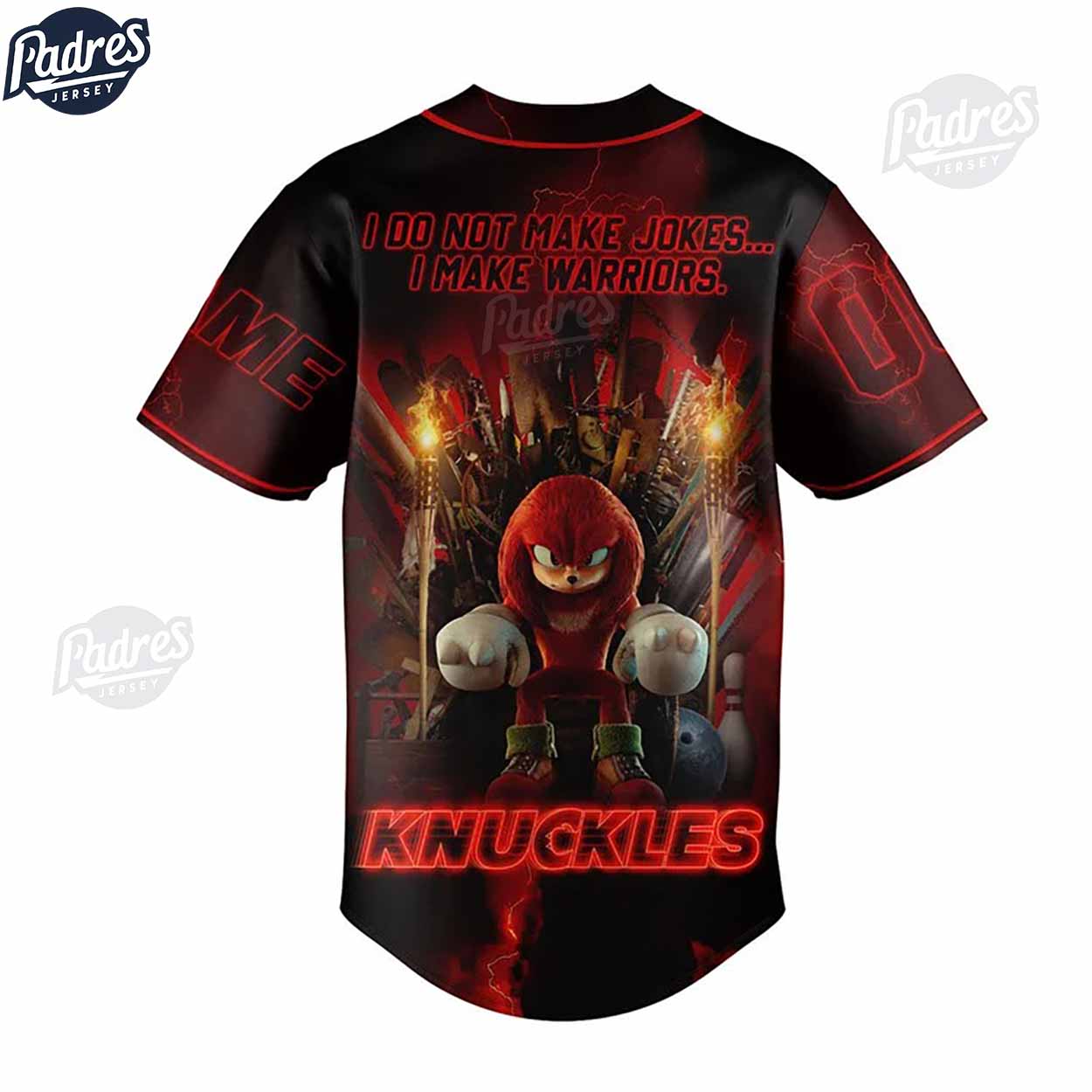 Custom Sonic Knuckles Baseball Jersey - Padres Jersey Oasis: Elevate Your Baseball Style Game