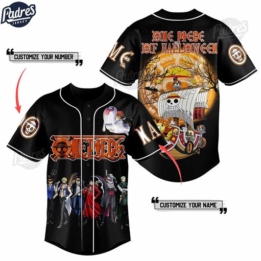 Custom Straw Hat Pirates One Piece Halloween Baseball Jersey - Padres Jersey Oasis: Elevate Your Baseball Style Game
