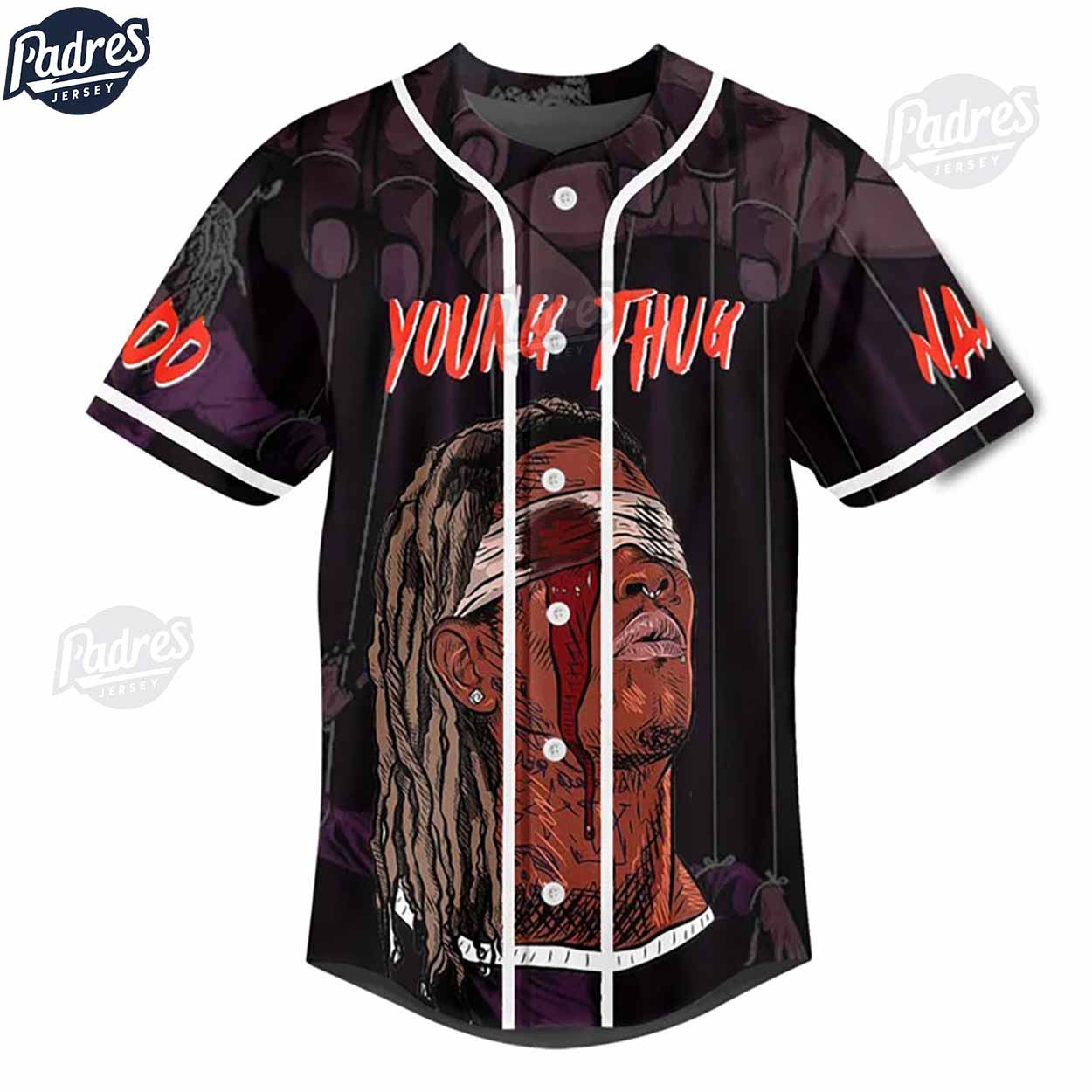 Custom Young Thug Baseball Jersey Style - Padres Jersey Oasis: Elevate Your Baseball Style Game