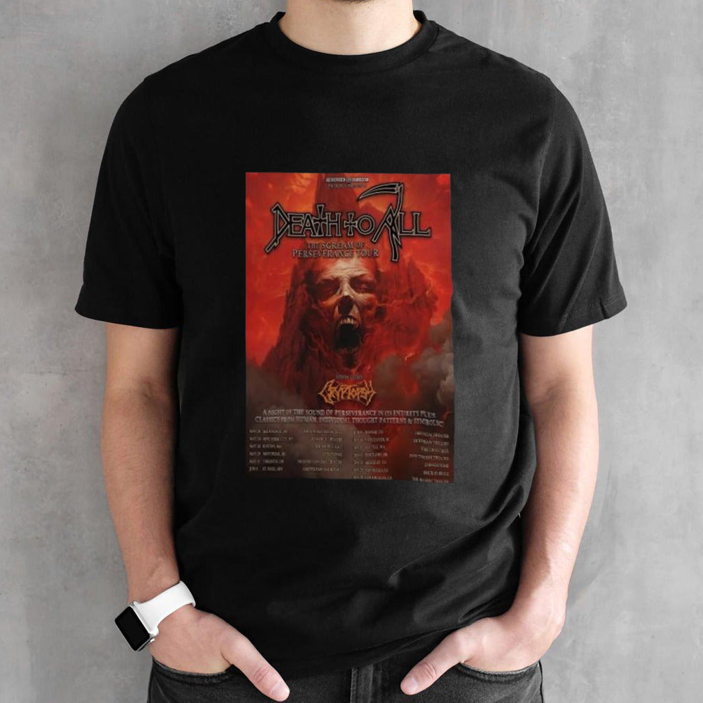 Death To All The Cream Of Perseverance Tour 2024 Poster shirt