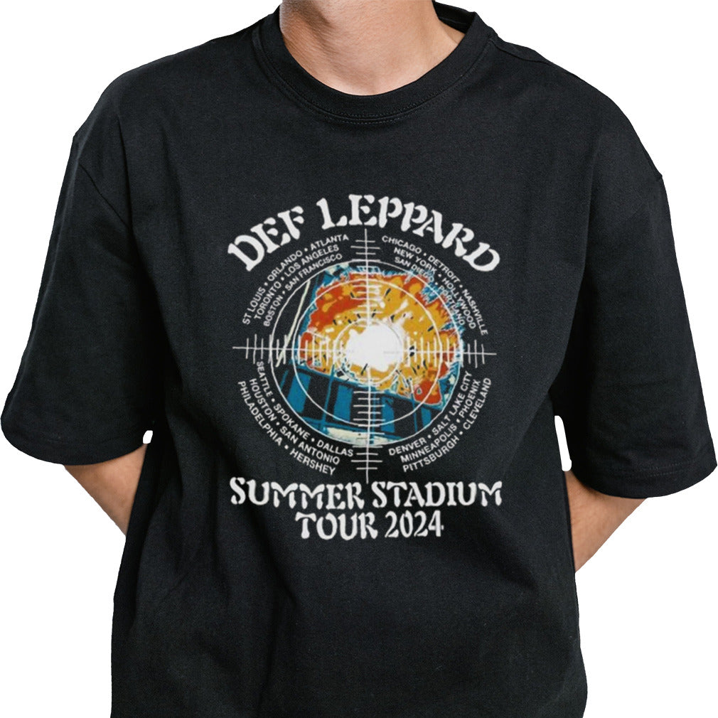 Def Leppard Summer Stadium Tour 2024 Vintage T-shirt