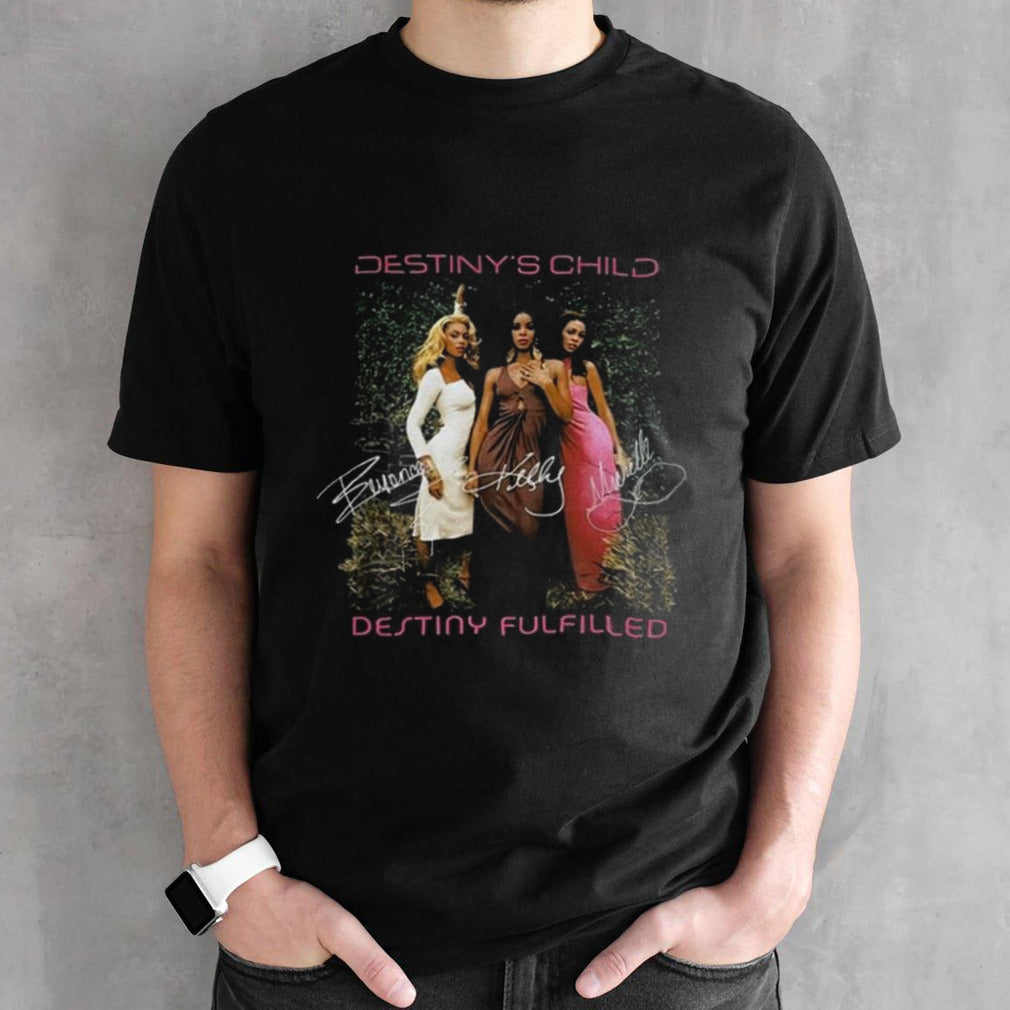 Destinysâ€™s Child Destiny Fulfilled World Tour 2005 Signatures T-shirts
