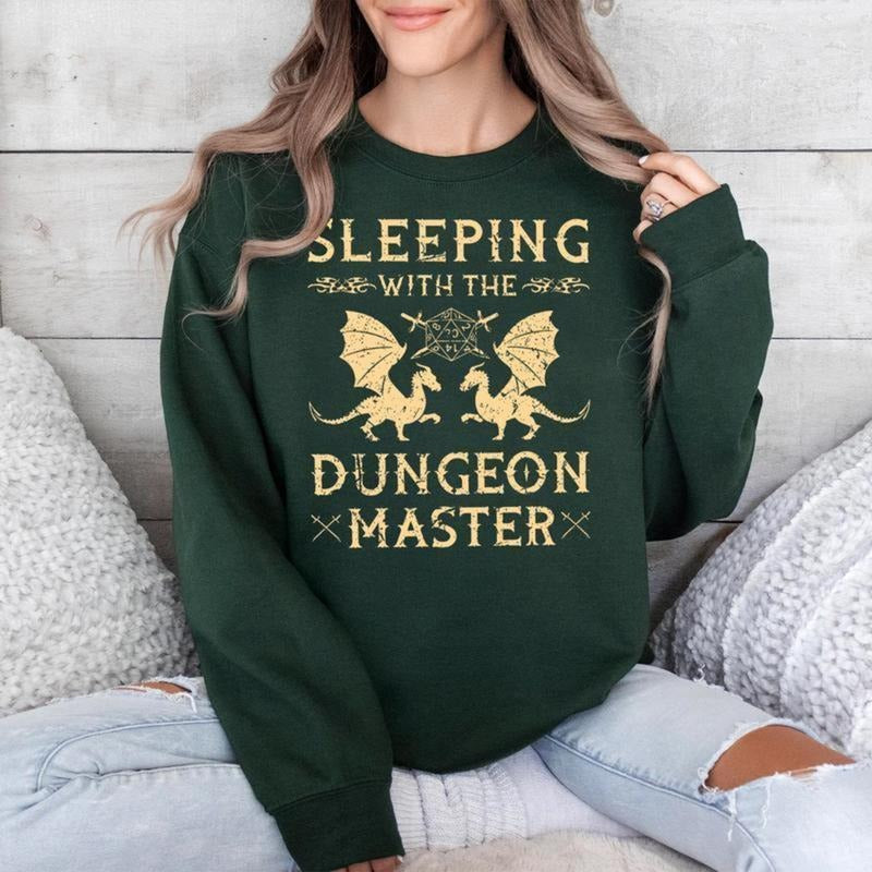 Dnd Shirt Funny, Sleeping With The Dungeon Master, Dnd TShirt, Dm Hoodie, Dnd Gift, Dungeons Sweatshirt, Dragons Shirt, Dnd Gifts