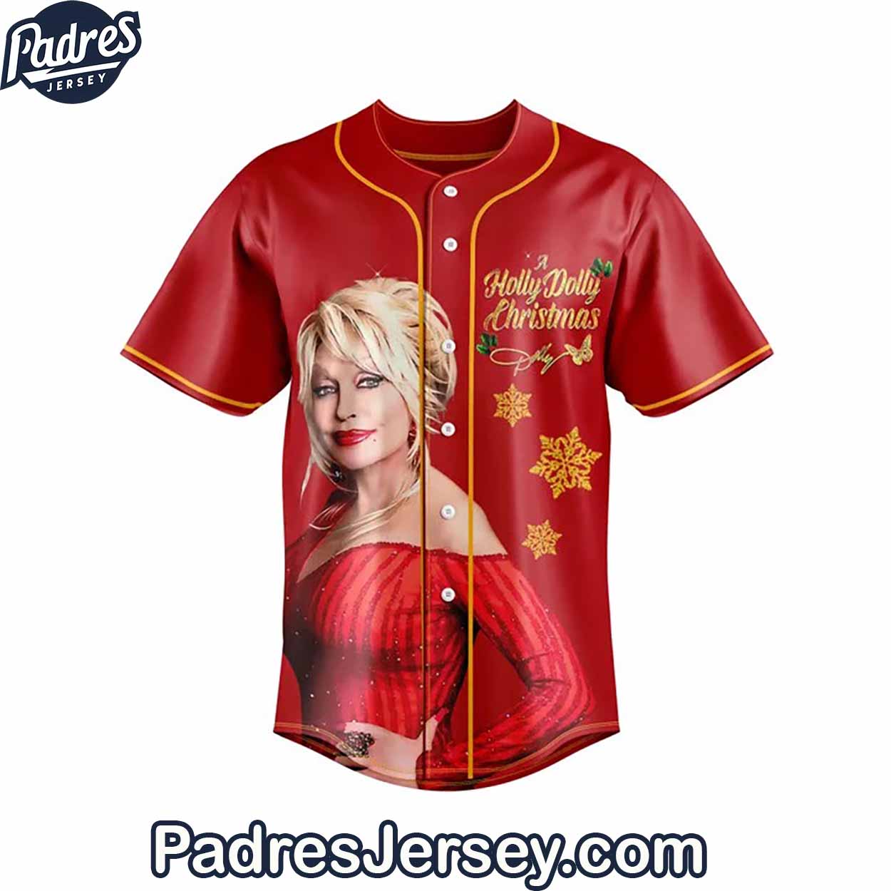 Dolly Parton Baseball Jersey Outfit - A Holly Dolly Christmas - Padres Jersey Oasis: Elevate Your Baseball Style Game