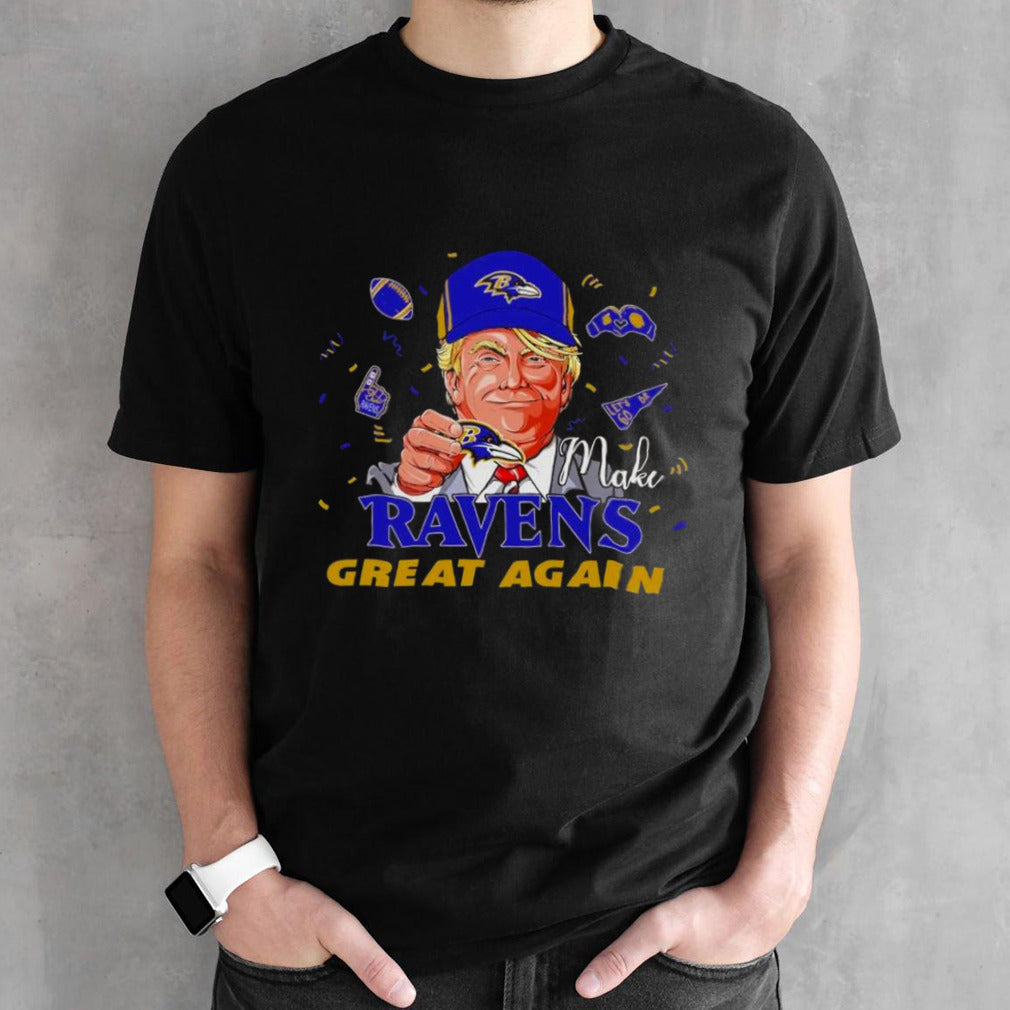 Donald Trump make Baltimore Ravens great again shirts