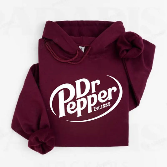 Dr. Pepper Hoodie, Dr Pepper Lover Hoodie, Dr Pepper Gift, Gift for Girlfriend, Gift for Boyfriend, Casual Comfortable
