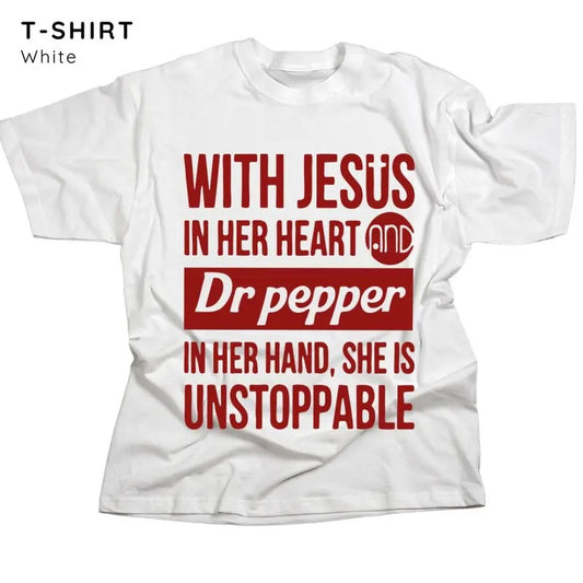 Dr Pepper Shirt Gift for Her, For Women - Unisex Style, 100% Cotton, Womenswear Tops Streetwear Tshirt