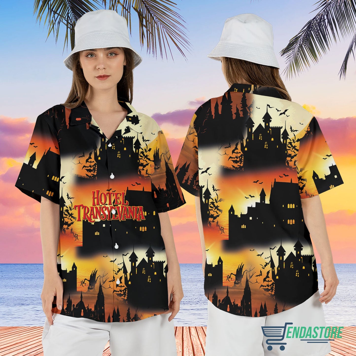 Dracula hotel transylvania summer hawaiian shirt