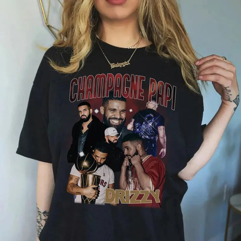 Drake Champagne Papi Drizzy T-Shirt, Vintage Drake T-Shirt, Drake Tour Tee Shirt, Vintage Drake Concert Tee, Drake It's All A Blur Tour Sweater, Drake Take Care Sweatshirt, Drake Rapper T-Shirt, Best Gift For Drake Fan