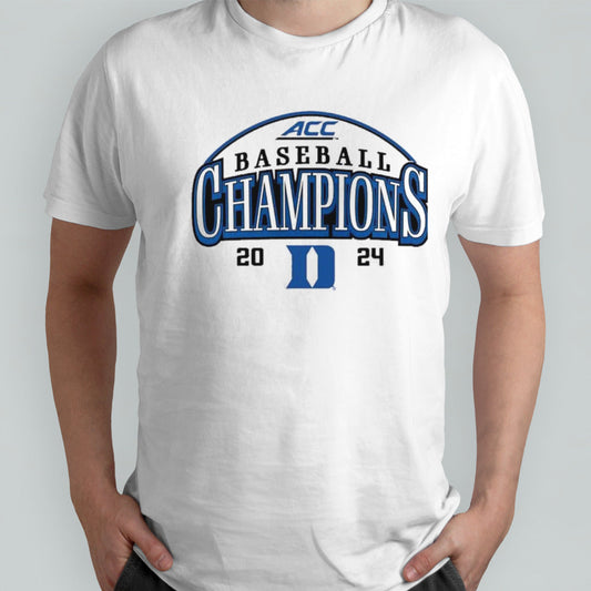 Duke Baseball 2024 ACC Conference Tournament Champions Curveball Break shirt