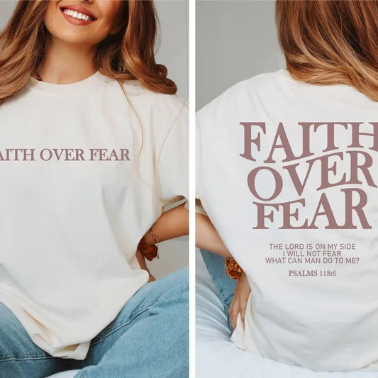 Faith Over Fear Christian Shirt ,Christian shirt ,Jesus Cheistmas Shirts, Trendy Shirt ,Bible Verse Shirt  T-shirt, sweater and Hoodie