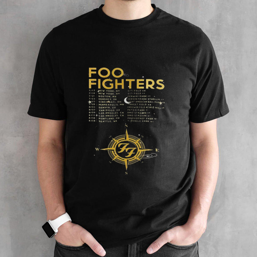 Foo Fighters 2024 Us Tour July And August Performance Schedule T-shirt