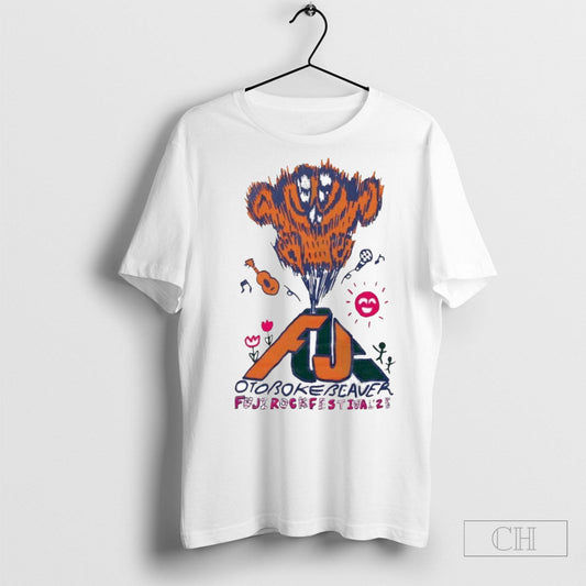 Fuji Rock Festival 2025 July 25 27 At Naeba Ski Resort Collab With Otoboke Beaver T Shirt