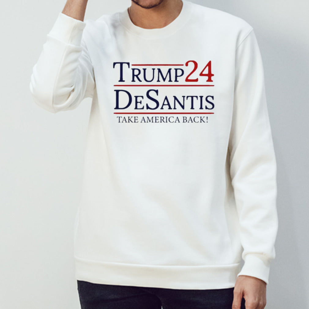 Funny Trump DeSantis 2024 Take America Back Shirt