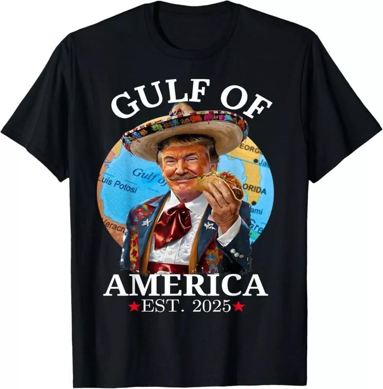 Funny Trumpp Gulf Of Us America Truump Merchandise Unisex Tshirt, Trendy Meme Tee