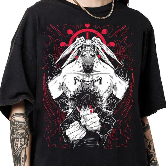 Fushiguro Megumi Anime Shirt, Anime Lover Shirt Cotton Crew Neck Anime Megumi Gift Men and Women T-shirt Menswear Top