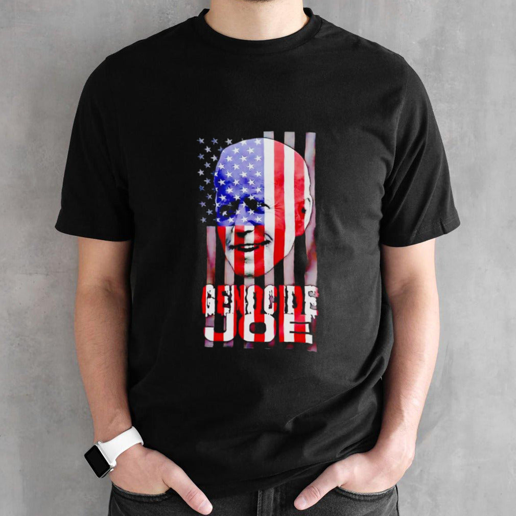 Genocide Joe Biden USA flag shirt