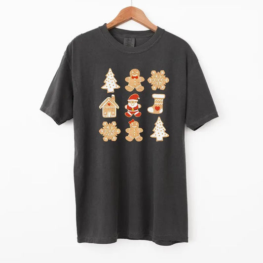Gingerbread Cookies T Shirt, Cute Christmas Vintage Comfort Colors T-Shirt