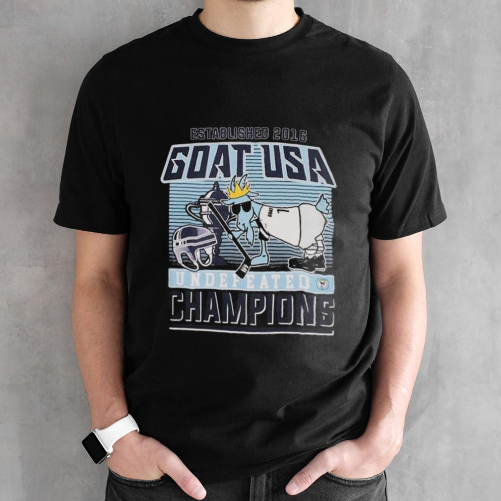 Goat Usa Undefeated Hockey Champions Shirts