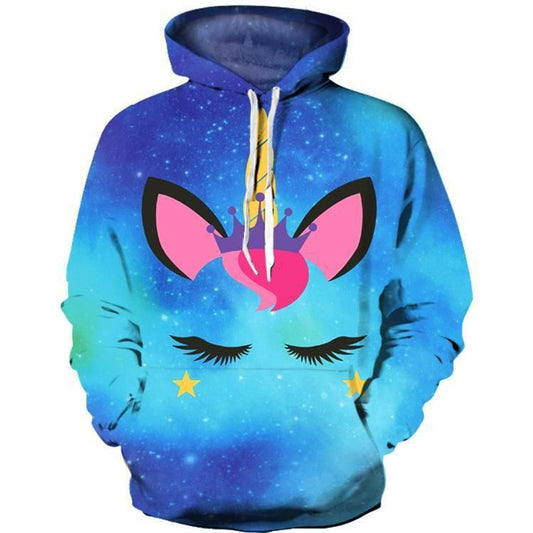 HickVibes Anime Cute Couple Hooded Arts#3 3D Pullover Printed Over Unisex Hoodies