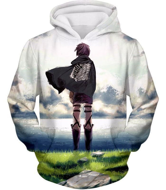 HickVibes Attack On Titan - Attack On Titan Super Cool Survey Corp Soldier Awesome Anime Promo Graphic A3219 3D Pullover Printed Over Unisex Hoodies