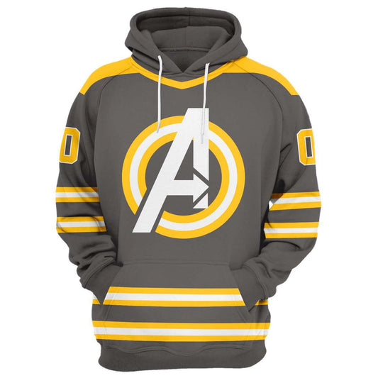HickVibes Avengers Customize Your Name Arts#1339 3D Pullover Printed Over Unisex Hoodies