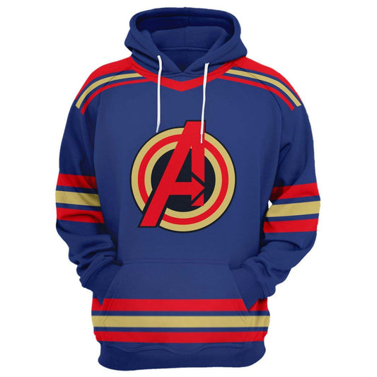 HickVibes Avengers Customize Your Name Arts#1340 3D Pullover Printed Over Unisex Hoodies