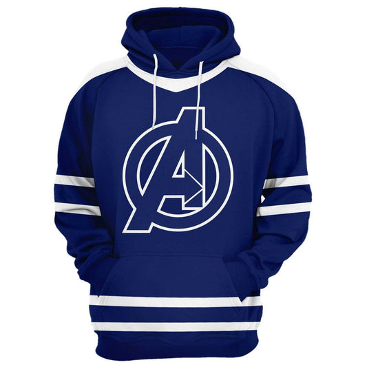 HickVibes Avengers Customize Your Name Arts#1345 3D Pullover Printed Over Unisex Hoodies