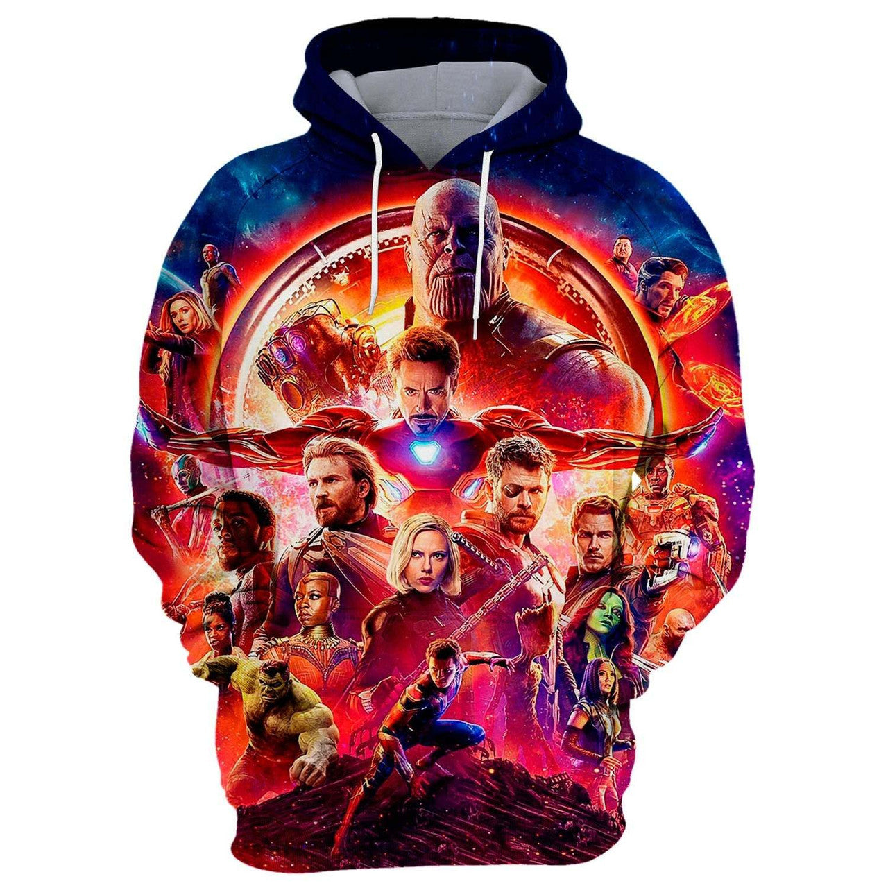 HickVibes Avengers Infinity War 2018 Movie Characteres Arts#1071 3D Pullover Printed Over Unisex Hoodies