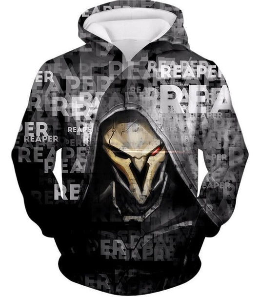 HickVibes Overwatch Black Ghost Reaper A3791 3D Pullover Printed Over Unisex Hoodies