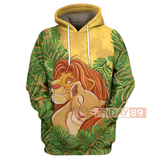 HickVibes Print Simba Nala B2935 3D Pullover Printed Over Unisex Hoodies