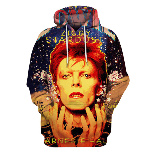 HickVibes Pull Over David Bowie B35 3D Pullover Printed Over Unisex Hoodies