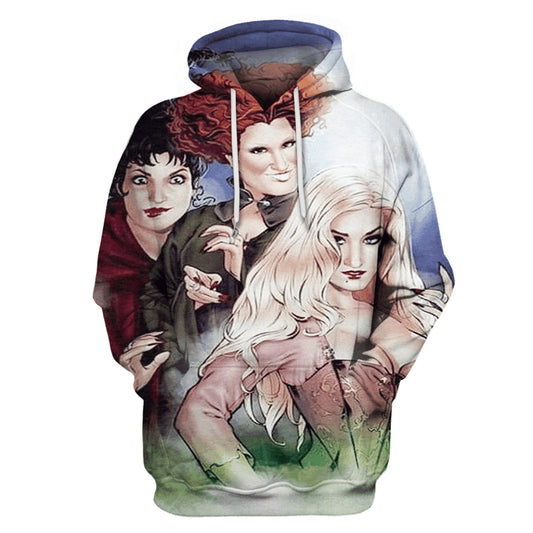 HickVibes Pull Over Hocus Pocus B4975 3D Pullover Printed Over Unisex Hoodies
