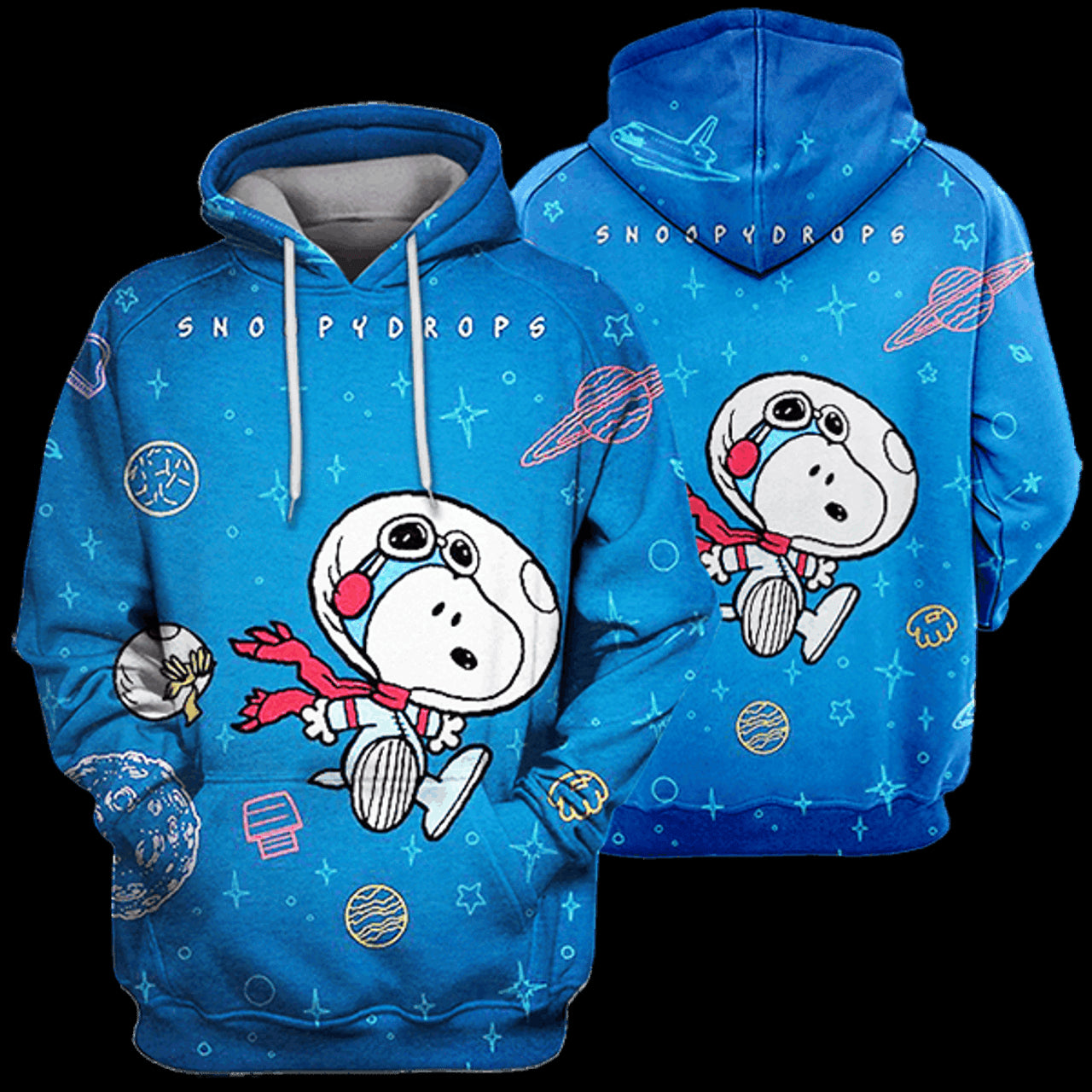 HickVibes Snoopy Christmas B681 3D Pullover Printed Over Unisex Hoodies