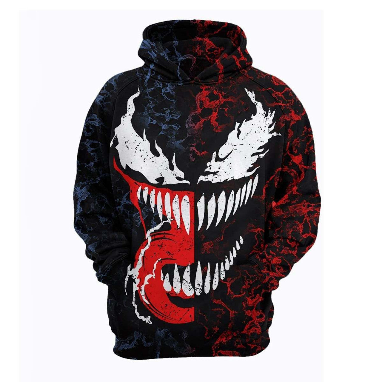 HickVibes Spiderman - Venom Vss. Carnage Super Cool B4277 3D Pullover Printed Over Unisex Hoodies