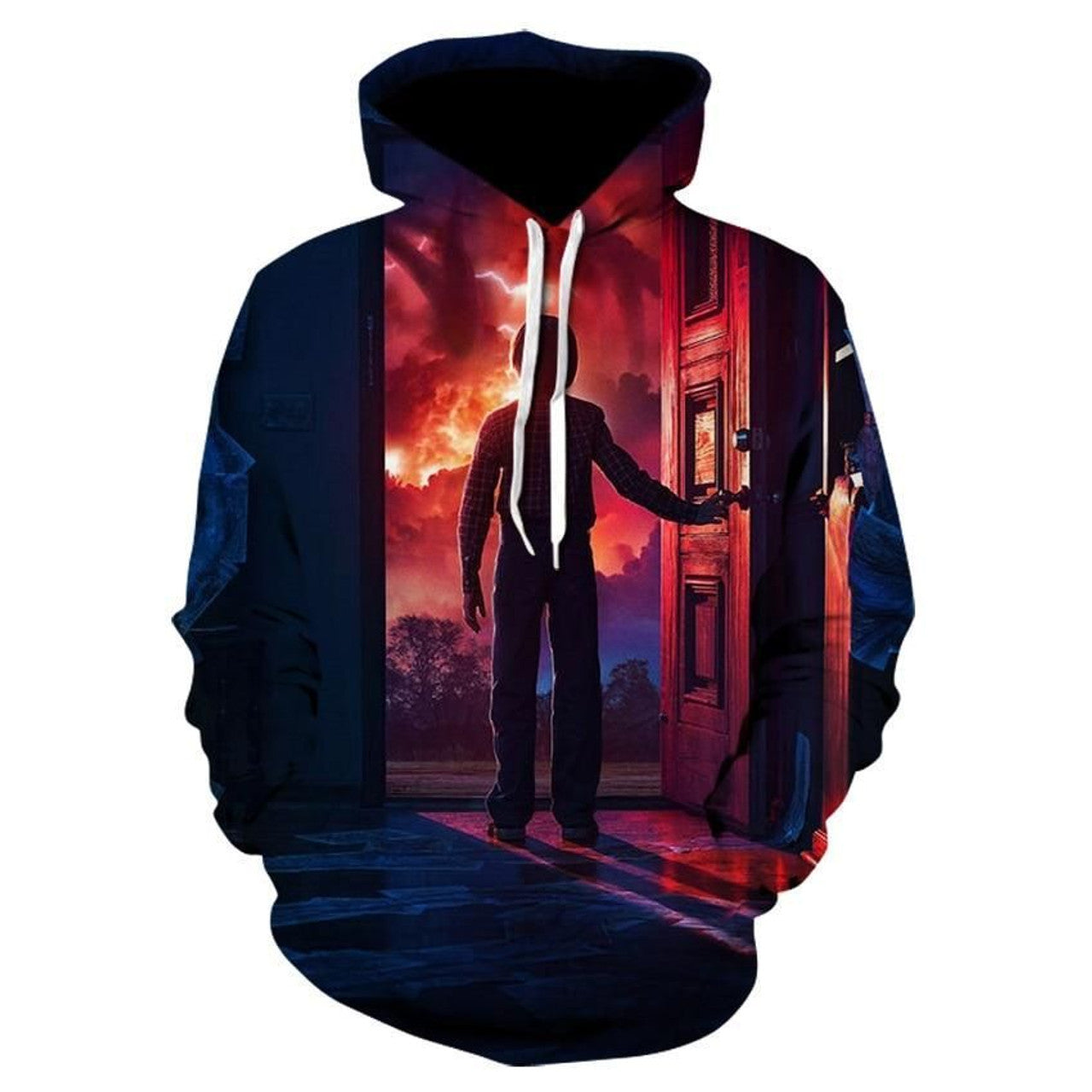 HickVibes Stranger Things Burning Sky - Popular American Series B1589 3D Pullover Printed Over Unisex Hoodies