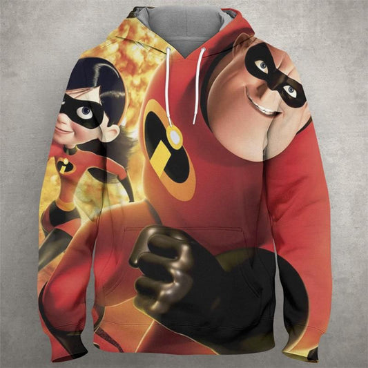 HickVibes The Incredibles 0009 A892 3D Pullover Printed Over Unisex Hoodies