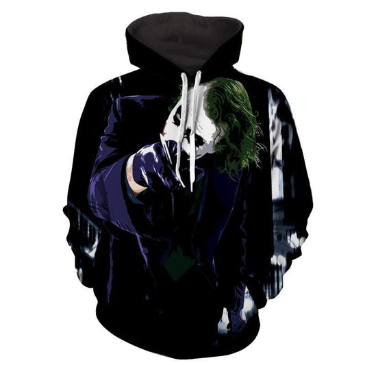 HickVibes The Malicious Killer Joker Design Full Print A4043 3D Pullover Printed Over Unisex Hoodies